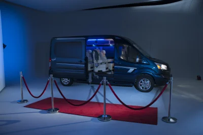 CUSTOM CONVERSION VAN ON FORD TRANSIT PHOTO SHOOT AT FORD FACTORY IN MICHIGAN WALDOCH VANS - 2020 FORD TRANSIT GALAXY - Image 85 of 116