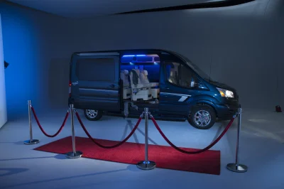 CUSTOM CONVERSION VAN ON FORD TRANSIT PHOTO SHOOT AT FORD FACTORY IN MICHIGAN WALDOCH VANS - 2020 FORD TRANSIT GALAXY - Image 86 of 116