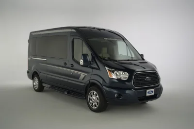 CUSTOM CONVERSION VAN ON FORD TRANSIT PHOTO SHOOT AT FORD FACTORY IN MICHIGAN WALDOCH VANS - 2020 FORD TRANSIT GALAXY - Image 94 of 116