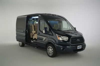 CUSTOM CONVERSION VAN ON FORD TRANSIT PHOTO SHOOT AT FORD FACTORY IN MICHIGAN WALDOCH VANS - 2020 FORD TRANSIT GALAXY - Image 95 of 116