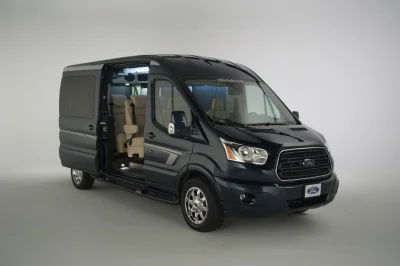 CUSTOM CONVERSION VAN ON FORD TRANSIT PHOTO SHOOT AT FORD FACTORY IN MICHIGAN WALDOCH VANS - 2020 FORD TRANSIT GALAXY - Image 97 of 116