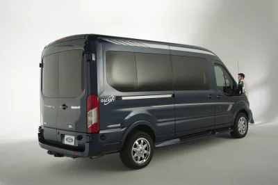CUSTOM CONVERSION VAN ON FORD TRANSIT PHOTO SHOOT AT FORD FACTORY IN MICHIGAN WALDOCH VANS - 2020 FORD TRANSIT GALAXY - Image 98 of 116