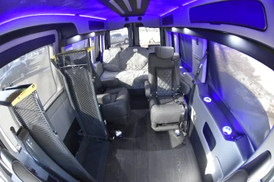 CUSTOM FORD TRANSIT GALAXY MOBILITY 5 PASSENGER VAN RICON LIFT GREY LUXURY VAN - WALDOCH - 2020 FORD TRANSIT GALAXY - Image 1 of 20