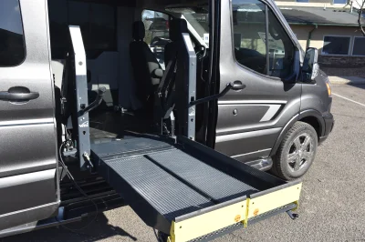 CUSTOM FORD TRANSIT GALAXY MOBILITY 5 PASSENGER VAN RICON LIFT GREY LUXURY VAN - WALDOCH - 2020 FORD TRANSIT GALAXY - Image 16 of 20
