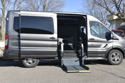CUSTOM FORD TRANSIT GALAXY MOBILITY 5 PASSENGER VAN RICON LIFT GREY LUXURY VAN - WALDOCH - 2020 FORD TRANSIT GALAXY - Image 18 of 20