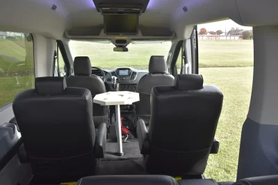 FORD TRANSIT 130 7 PASSENGER CONVERSION VAN LUXURY TRAVEL FAMILY VEHICLE BY WALDOCH LANDMARK EDITION - 2020 FORD TRANSIT LANDMARK - Image 12 of 18