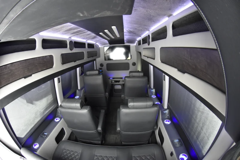 Ford Transit 148 EL Luxury LIMO Private Jet on wheels by Waldoch 9 Passenger Party with Meetings by Waldoch Crafts