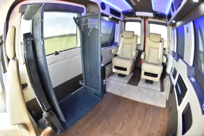 CUSTOM 130 MEDIUM ROOF CONVERSION VAN 5 PASSENGER MOBILITY LUXURY VAN BY WALDOCH - 2020 FORD TRANSIT MOBILITY - Image 17 of 29