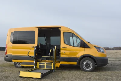 FORD TRANSIT 148 MEDIUM ROOF YELLOW SCHOOL SHUTTLE MOBILITY VAN ADA FACTORY BY WALDOCH - 2020 FORD TRANSIT MOBILITY - Image 11 of 11