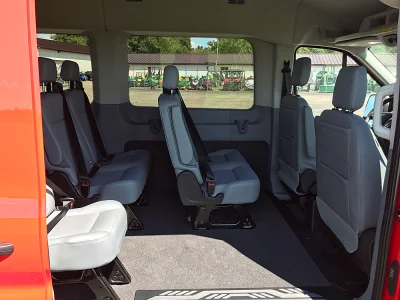 RED 130 FORD TRANSIT MOBILITY ADA VAN WITH FACTORY SEATING BY WALDOCH - 2020 FORD TRANSIT MOBILITY - Image 4 of 8