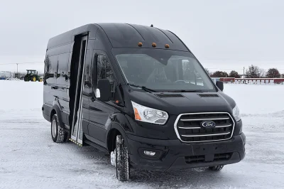 SHADOW BLACK 1 - 2020 FORD TRANSIT SHUTTLE - Image 1 of 28