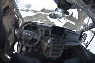 2021 FORD TRANSIT 148 HIGH ROOF LANDMARK 7-11 PASSENGER LUXURY CONVERSION VAN - BLACK - 2021 FORD TRANSIT LANDMARK - Image 3 of 9