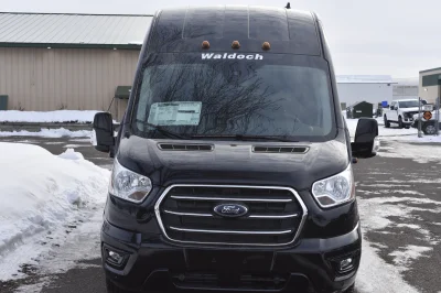 2021 FORD TRANSIT 148 HIGH ROOF LANDMARK 7-11 PASSENGER LUXURY CONVERSION VAN - BLACK - 2021 FORD TRANSIT LANDMARK - Image 4 of 9