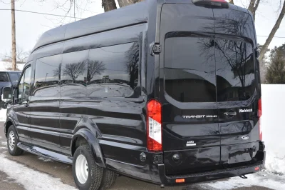 2021 FORD TRANSIT 148 HIGH ROOF LANDMARK 7-11 PASSENGER LUXURY CONVERSION VAN - BLACK - 2021 FORD TRANSIT LANDMARK - Image 2 of 9