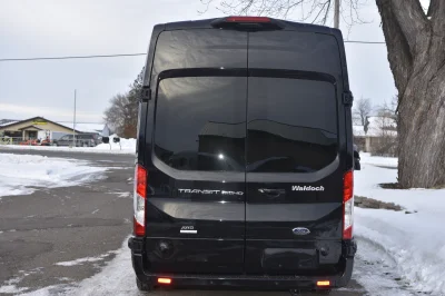2021 FORD TRANSIT 148 HIGH ROOF LANDMARK 7-11 PASSENGER LUXURY CONVERSION VAN - BLACK - 2021 FORD TRANSIT LANDMARK - Image 8 of 9