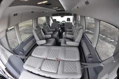 LANDMARK 9 PASSENGER LUXURY 148 MEDIUM ROOF FORD TRANSIT BY WALDOCH SILVER EXTERIOR AND GRAPHITE SEATING - 2021 FORD TRANSIT LANDMARK - Image 17 of 37