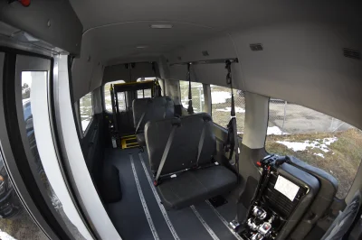 2021 FORD TRANSIT HIGH ROOF T350 DUALLY COMMERCIAL MOBILITY VAN WHITE WITH CUSTOM BUS DOOR 8 PASSENGER OR 3 WHEEL CHAIRS - 2021 FORD TRANSIT MOBILITY - Image 2 of 15