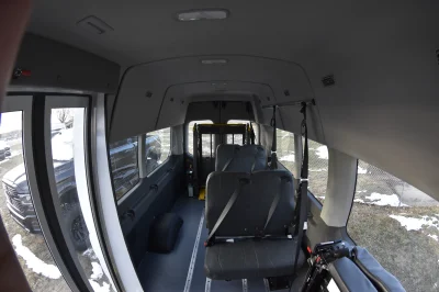 2021 FORD TRANSIT HIGH ROOF T350 DUALLY COMMERCIAL MOBILITY VAN WHITE WITH CUSTOM BUS DOOR 8 PASSENGER OR 3 WHEEL CHAIRS - 2021 FORD TRANSIT MOBILITY - Image 14 of 15