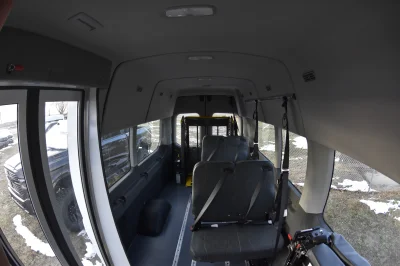2021 FORD TRANSIT HIGH ROOF T350 DUALLY COMMERCIAL MOBILITY VAN WHITE WITH CUSTOM BUS DOOR 8 PASSENGER OR 3 WHEEL CHAIRS - 2021 FORD TRANSIT MOBILITY - Image 15 of 15