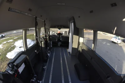 2021 FORD TRANSIT HIGH ROOF T350 DUALLY COMMERCIAL MOBILITY VAN WHITE WITH CUSTOM BUS DOOR 8 PASSENGER OR 3 WHEEL CHAIRS - 2021 FORD TRANSIT MOBILITY - Image 10 of 15