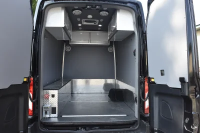 FORD TRANSIT 148 EL HIGH ROOF DUALLY MOTO VAN BY WALDOCH CUSTOM GARAGE ON WHEELS - 2022 FORD TRANSIT CAMPER - Image 1 of 20