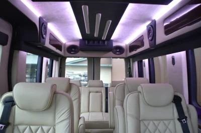 2024 FORD TRANSIT CONVERSION VAN 9 PASSENGER LUXURY GALAXY WALDOCH - WHITE - 2024 FORD TRANSIT GALAXY LUXURY - Image 1 of 79