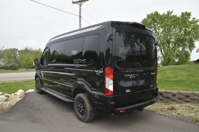 2024 GALAXY CONVERSION VAN WALDOCH - 9 PASSENGER LUXURY TRAVEL - T250 TRANSIT MEDIUM ROOF 3.5L ECO BOOTH - BLACK - 2024 FORD TRANSIT GALAXY - Image 6 of 25