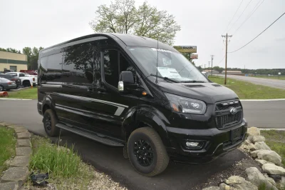 2024 GALAXY CONVERSION VAN WALDOCH - 9 PASSENGER LUXURY TRAVEL - T250 TRANSIT MEDIUM ROOF 3.5L ECO BOOTH - BLACK - 2024 FORD TRANSIT GALAXY - Image 9 of 25