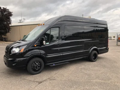 CUSTOM 148 EL 10 PASSENGER LIMO EXECUTIVE TRAVEL VAN WITH CUSTOM COMPANY LOGO BY WALDOCH THE BEST VAN CONVERSION - 2024 FORD TRANSIT GALAXY - Image 4 of 10