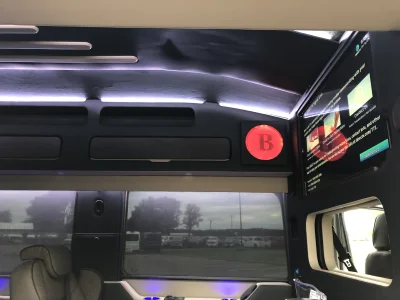 CUSTOM 148 EL 10 PASSENGER LIMO EXECUTIVE TRAVEL VAN WITH CUSTOM COMPANY LOGO BY WALDOCH THE BEST VAN CONVERSION - 2024 FORD TRANSIT GALAXY - Image 6 of 10