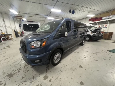 2024 FORD TRANSIT - 10 PASSENGER SHUTTLE - BLUE METALLIC - GRAY SEATING - 2024 FORD TRANSIT SHUTTLE - Image 3 of 17