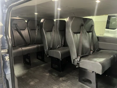 2024 FORD TRANSIT - 10 PASSENGER SHUTTLE - BLUE METALLIC - GRAY SEATING - 2024 FORD TRANSIT SHUTTLE - Image 8 of 17