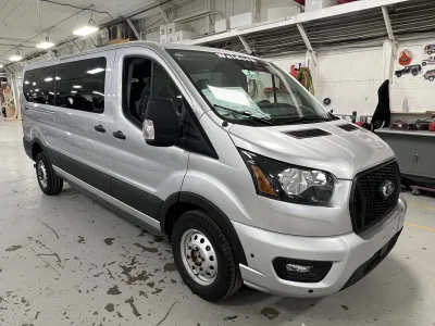 2024 FORD TRANSIT - 8 PASSENGER BASIC LUXURY - INGOT SILVER - QUICKSILVER AND ALABASTER SEATING - 2024 FORD TRANSIT SPECIALTY - Image 3 of 18