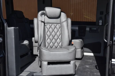 2025 FORD TRANSIT T350 HIGH ROOF DUALLY GALAXY LUXURY CONVERSION VAN 11 PASSENGER - BLACK - 2025 FORD TRANSIT GALAXY LUXURY - Image 14 of 15