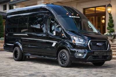 2025 FORD TRANSIT T350 HIGH ROOF DUALLY GALAXY LUXURY CONVERSION VAN 11 PASSENGER - BLACK - 2025 FORD TRANSIT GALAXY LUXURY - Image 15 of 15