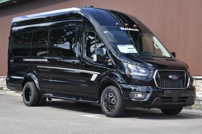 2025 FORD TRANSIT T350 HIGH ROOF DUALLY GALAXY LUXURY CONVERSION VAN 11 PASSENGER - BLACK - 2025 FORD TRANSIT GALAXY LUXURY - Image 5 of 15