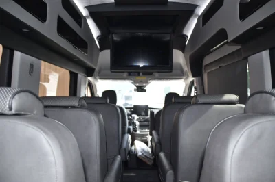 2025 FORD TRANSIT T350 HIGH ROOF DUALLY GALAXY LUXURY CONVERSION VAN 11 PASSENGER - BLACK - 2025 FORD TRANSIT GALAXY LUXURY - Image 9 of 15