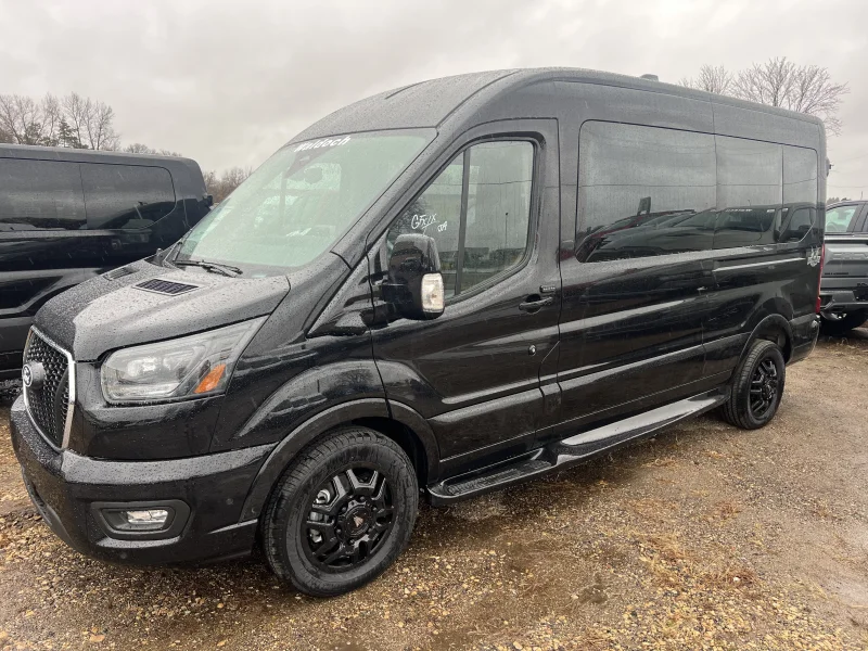 2026 Ford Transit - 7 Passenger Boundary Waters - Agate Black - Ebony and Black Seating by Waldoch Crafts