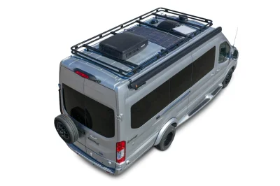 2026 STARLUX RV 7 PASSENGER LUXURY CONVERSION VAN CAMPER VAN - FORD TRANSIT T350 DUALLY WITH CUSTOM ROOF RACK TIE CARRIER AND CUSTOM PAINT ON THE TRANSIT VAN - 2026 FORD TRANSIT CAMPER - Image 3 of 3