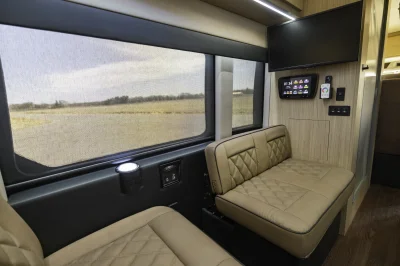 2026 STARLUX RV 7 PASSENGER LUXURY CONVERSION VAN CAMPER VAN - FORD TRANSIT T350 DUALLY WITH CUSTOM ROOF RACK TIE CARRIER AND CUSTOM PAINT ON THE TRANSIT VAN - 2026 FORD TRANSIT CAMPER - Image 5 of 15