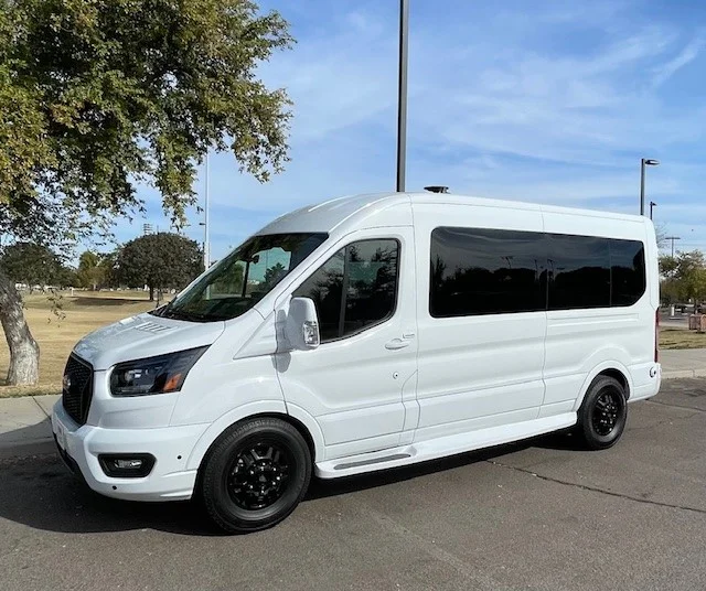 Ford Transit Galaxy Van 9 Passenger Mobility UVL lift Van by Waldoch Crafts