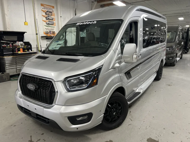 2026 Ford Transit  - Galaxy Package -  Ingot Silver (UX) - Quicksilver and Alabaster Seating by Waldoch Crafts