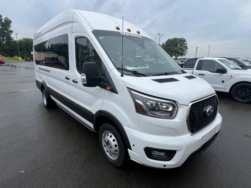 2025 Ford Transit - Shuttle Package - Oxford White (YZ) - Graphite Seating by Waldoch Crafts
