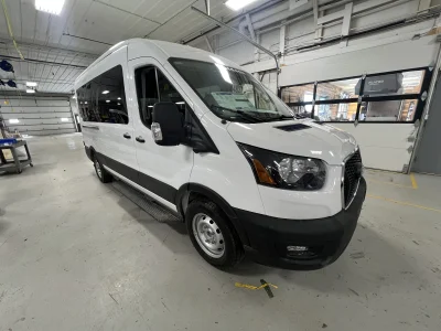 2026 FORD TRANSIT SHUTTLE 10-PASSENGER - OXFORD WHITE WITH GREY SEATING - 2026 FORD TRANSIT SHUTTLE - Image 3 of 16