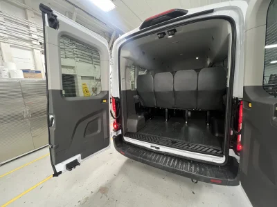 2026 FORD TRANSIT SHUTTLE 10-PASSENGER - OXFORD WHITE WITH GREY SEATING - 2026 FORD TRANSIT SHUTTLE - Image 10 of 16