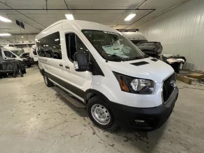 2026 FORD TRANSIT - 8 PASSENGER SHUTTLE - OXFORD WHITE - GRAY SEATING - 2026 FORD TRANSIT SHUTTLE - Image 1 of 18