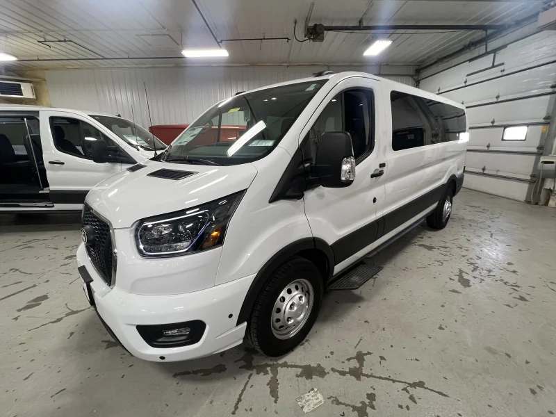 2026 Ford Transit - 10 Passenger Reconfiguration - Oxford White - Black OEM Seating by Waldoch Crafts