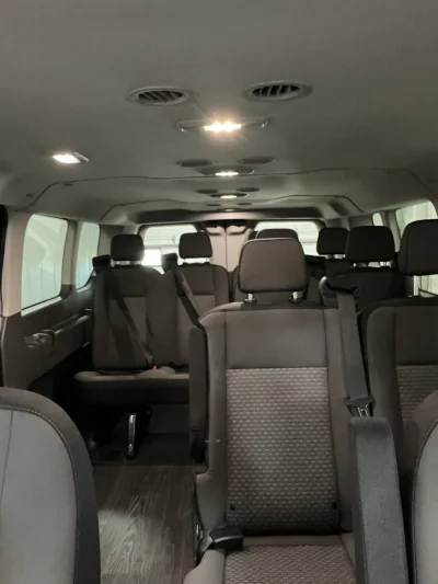 2026 FORD TRANSIT - 10 PASSENGER RECONFIGURATION - OXFORD WHITE - BLACK OEM SEATING - 2026 FORD TRANSIT SHUTTLE - Image 9 of 18