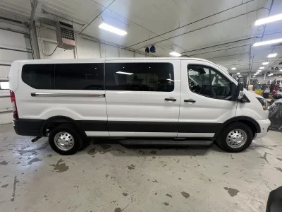 2026 FORD TRANSIT - 10 PASSENGER RECONFIGURATION - OXFORD WHITE - BLACK OEM SEATING - 2026 FORD TRANSIT SHUTTLE - Image 12 of 18