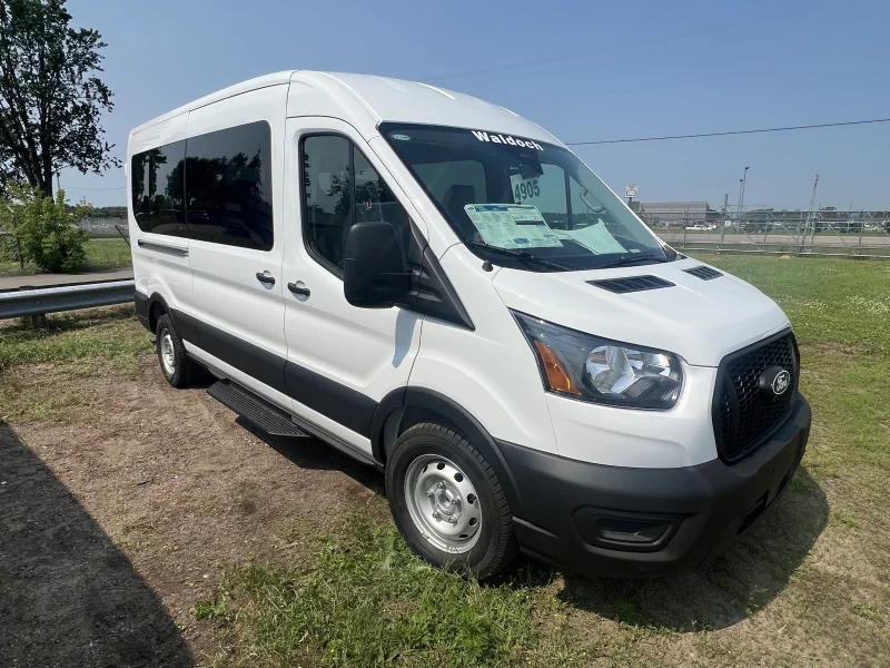 2026 Ford Transit - Shuttle Package - Oxford White - Gray Seating by Waldoch Crafts